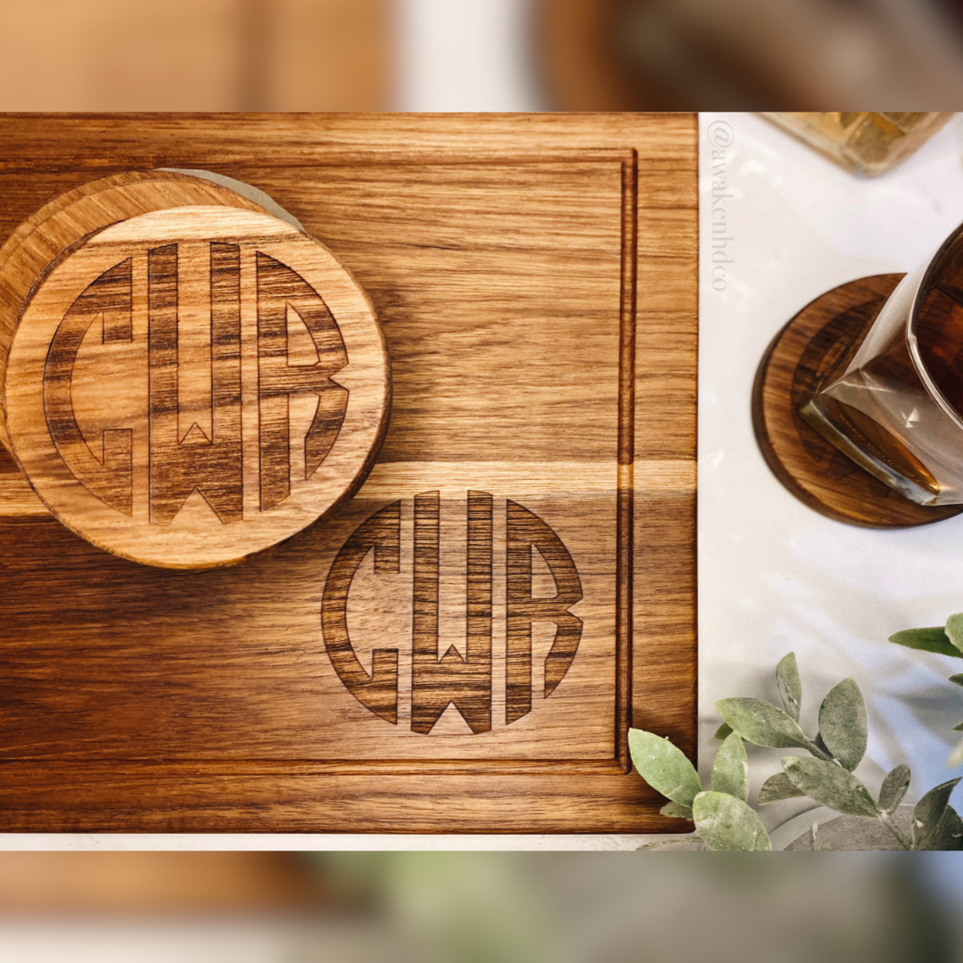 Artisan Cutting Board w/ Coasters